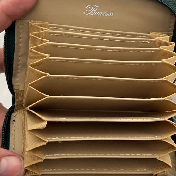 Buxton Women's Zip Around Accordion Multi Card Wallet Purse - Picture 8 of 9
